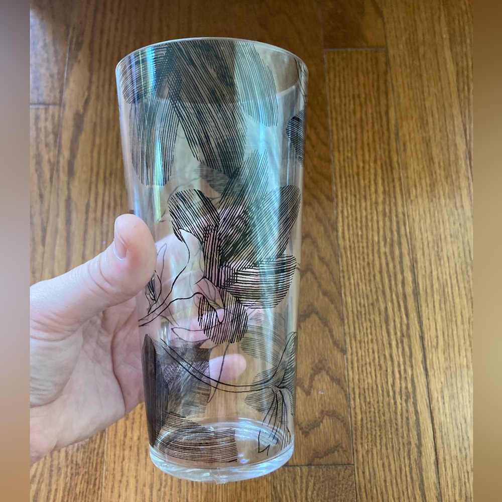 Barely used plastic floral cup